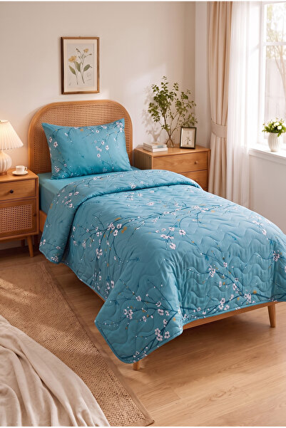 YALITEKS HOME Bahar Desenli Kapitone Tek Kişilik Pike Seti | 1 Adet Pike 160x...