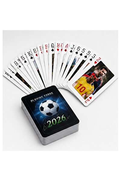 OEM Cărți de joc Poker, 54 de cărți, cu design de fotbal, carton laminat prem...