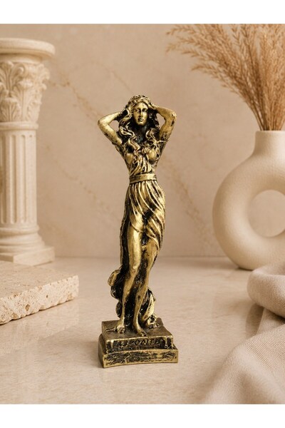 imosas Afrodit Dekoratif Biblo 14 cm – Antik Yunan Tanrıçası Heykeli Bronz Gö...