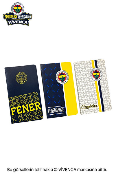 Fenerbahçe VİVENCA İLE YENİ SEZON LİSANSLI SERT KARTON KAPAK ÇİZGİLİ BLOKNOT ...