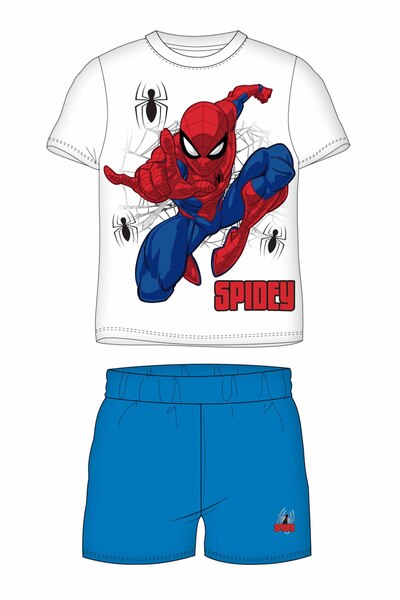 Marvel Spider-Man Classics Σπάιντερ-Μαν μπλε και λευκές πιτζάμες 4-9 ετών με ...