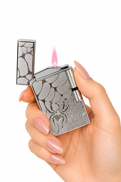ONRSTORE Premium Desenli Metal Gaz Dolumlu Pilli Çakmak – Hediye Kutulu Lüks ...