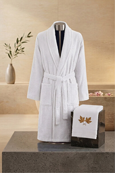 VENTİ VENTİSCA Set de halat de baie și prosoape de păr unisex din bumbac text...