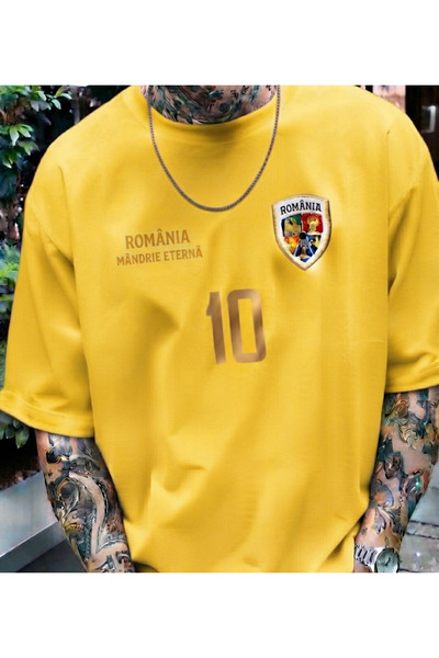 COHERENT Tricou unisex pentru bărbați/femei ROMAINA DIFFERENT COLLAR, din bum...
