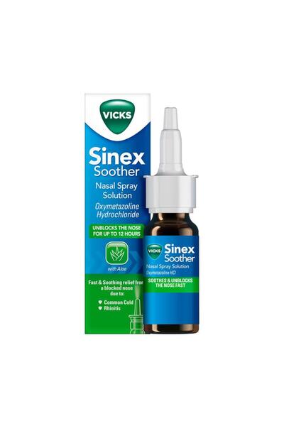 Vicks Spray nazal Sinex Soother Decongestionare rapidă 15 ml