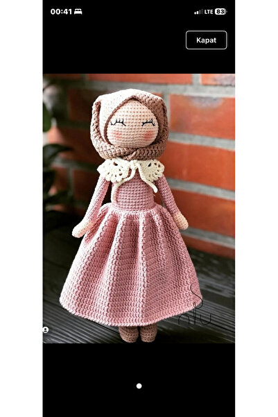 Amigurumi yakalı tesettürlü bebek