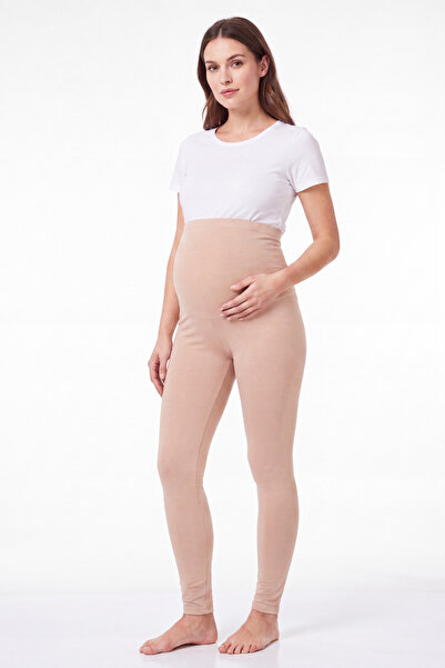Arma Yıldız Adjustable High Waist Cotton Lycra Long Maternity Leggings