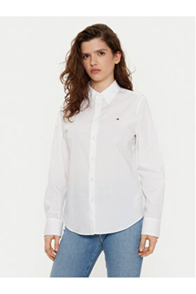 Tommy Hilfiger Cămașă de damă WW0WW43577 Albă