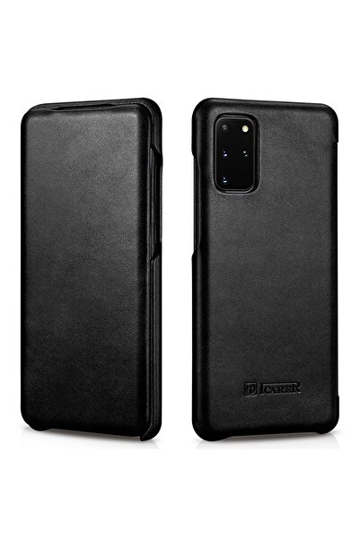 ICARER Husă flip cover pentru Samsung Galaxy S20 Plus, neagră