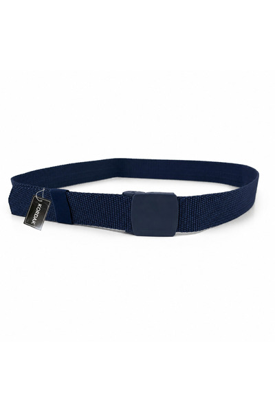KORDAK Navy Blue Plastic Buckle Covered Non-Slip Belt Palaska - Kml Model