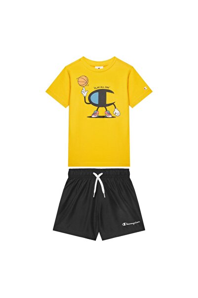 Champion Set tricou și pantaloni scurți pentru băieți 307062 Galben