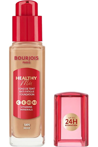 Bourjois كريم أساس هيلثي ميكس المضاد للإرهاق 56W بلون برونزي فاتح، تغطية متوس...