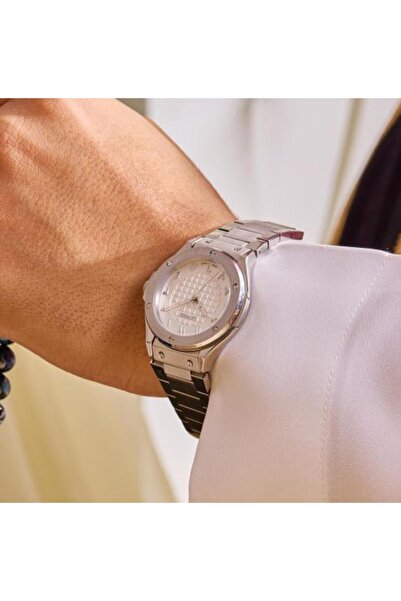 LAVOS Men's Silver Color Special Arabic Number Dial Watch