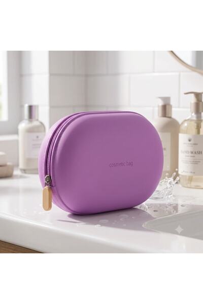 OEM Women's travel cosmetic bag, Water-resistant silicone, Easy to clean, 18 ...