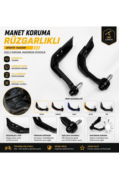 ONVO Manet Koruma Rüzgarlıklı el koruma şık tasarrım sport