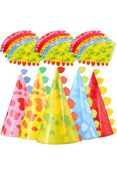 Arabest 20Pcs Happy Birthday Cone Hats,Party Decorations,5 Styles,for Girls,B...