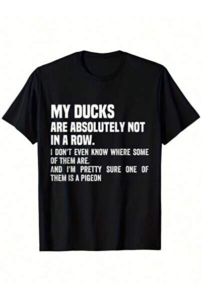 Astogria13 Funny My Ducks Aren't In A Row T-Shirt - Humorous Duck Pun Graphic...