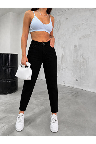 sion jeans Women's Boyfriend High Waist Black Mom Jeans Daily Wear (2026)
