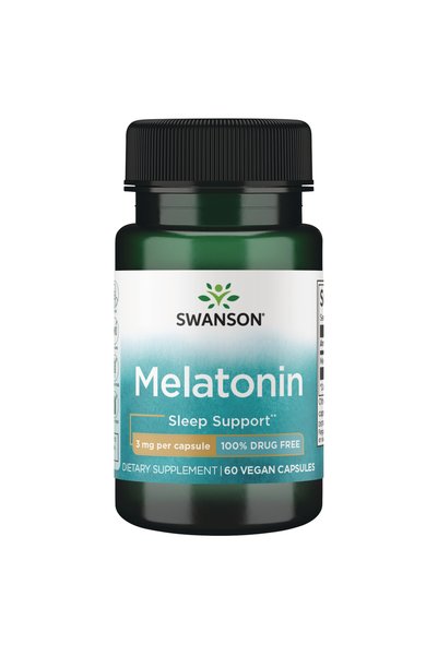 SWANSON Melatonină 3 mg 60 Capsule