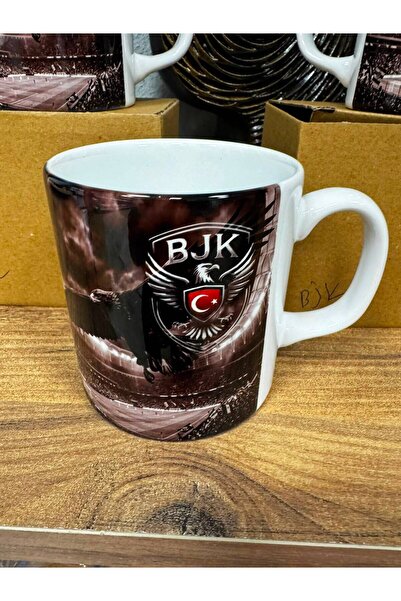 Genel Markalar SİYAH BEYAZ KARTAL Kupa Kişiye Özel Taraftar Baskılı Hediye Ku...