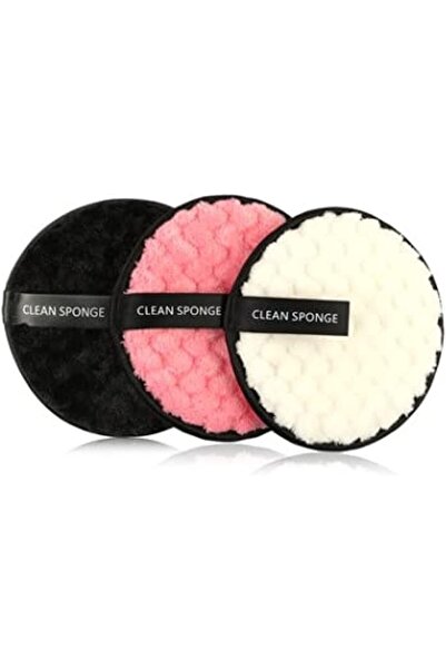 kiehl 3 Pcs Reusable Soft Round Makeup Remover Pads for Face Cleansing, Doubl...