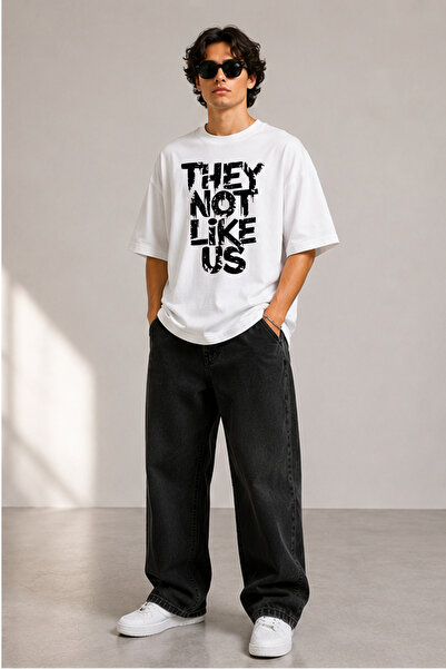 BAGAND Premium They Not Like Us Printed Oversize Unisex T-Shirt 100% Cotton S...