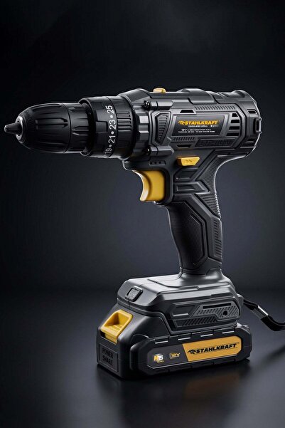 STAHLKRAFT H15 2103 Darbeli Vidalama Matkap 12V 24 Parça Uç Seti Hediyeli