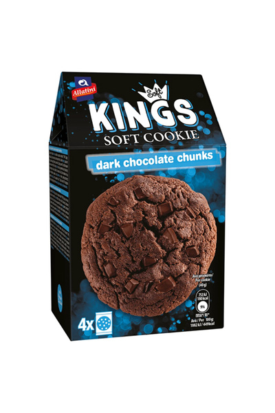 ALLATINI ΑΛΛΑΤΙΝΗ SOFT KINGS COOKIE 160gr. - (ΜΑΥΡΗ ΣΟΚΟΛΑΤΑ)