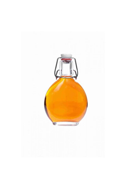 LimArt Sticla plata din sticla cu capac basculant, 200 ml, pentru lichior, ba...