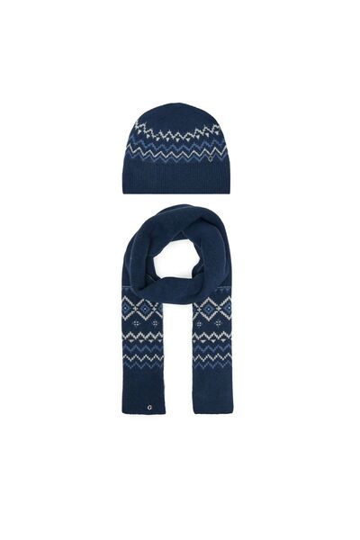Guess Set eșarfă și căciulă de damă W5PZ18Z3LQ0 Bleumarin