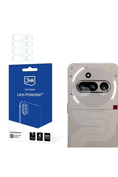 3MK Protecție lentilă pentru Nothing Phone 3A, Protecție cameră 9H Anti-impact