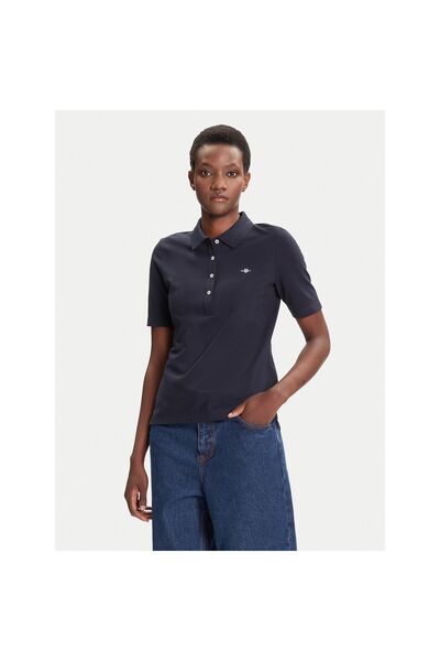 Gant Polo de damă 4202231 Bleumarin