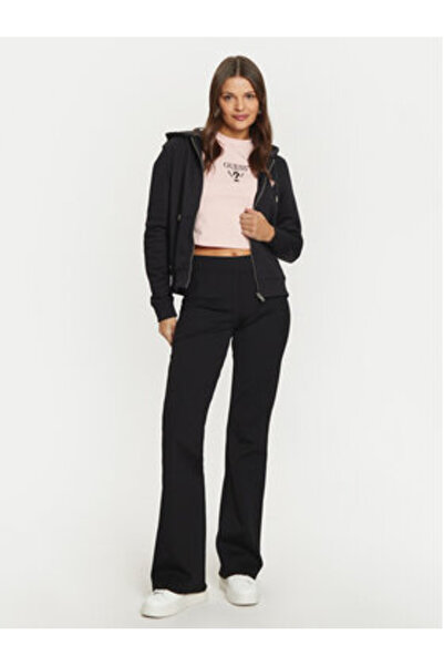 Guess Jeans Guess_jeans Hanorac de damă negru W4YQ03KC811