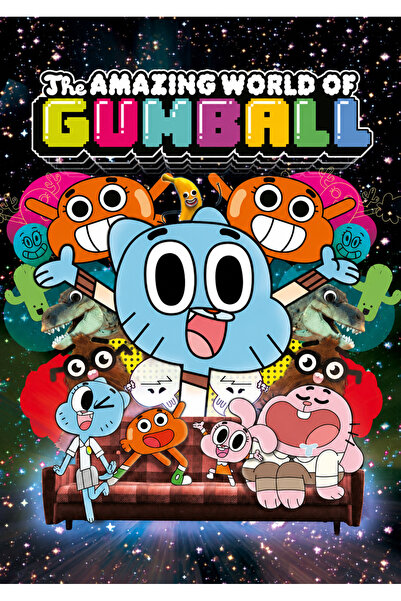 GUMBALL Книжка за оцветяване, 50 илюстрации, Невероятният свят на Гъмбол, А4