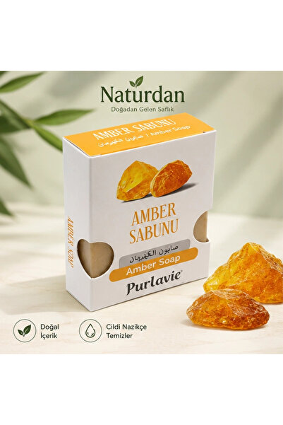 Purlavie Amber Soap-100G Natural Handmade-3 Pieces