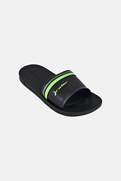 Rider Kids Boy Strike Plus Slip On Slides, Black