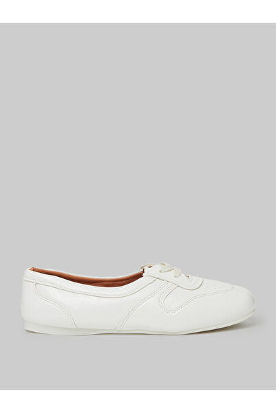 Styli Off White Lace Detail Sneakers