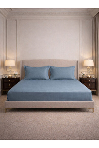 Mulberry Living By Styli طقم أغطية سرير من 3 قطع، 100% قطن، تصميم خطي فاخر - ...
