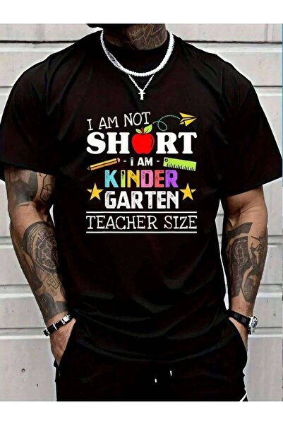 45 BPM 100% Cotton Im Not I'm Kindergarten Size Teacher Day Men's Black Vacat...