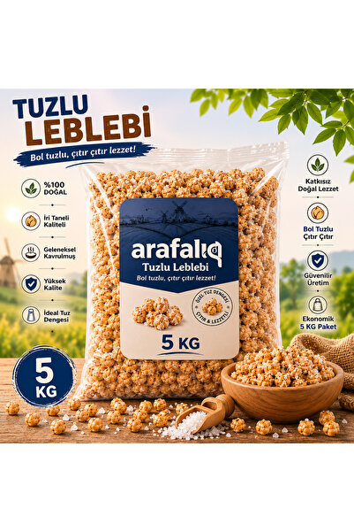 arafalık Tuzlu Leblebi 5 KG – İri Taneli, Çıtır ve Lezzetli
