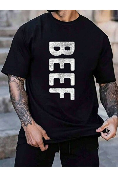 45 BPM 100% Cotton Cattle Ranch Beef Gift For Meat Lovers Men's Black Vacatio...