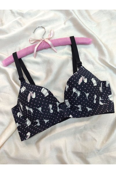 Love Angels Laser Cut Seamless Patterned Soft Lightweight Padded C Cup Bra