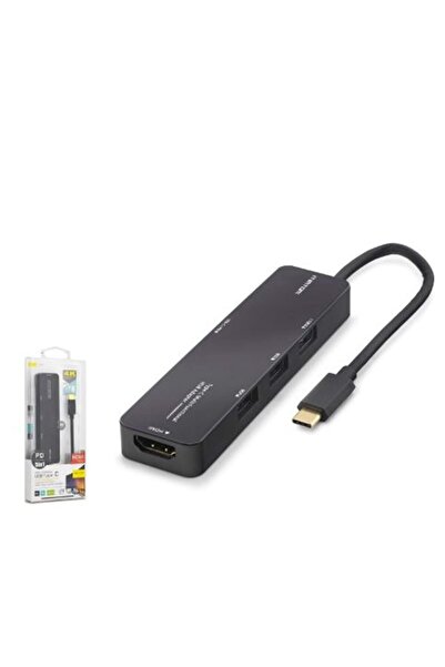BSD Ietop tuh305 type-c 3.2 gen1 combo hub pd hdmi 4k 5 port 5 gbps black