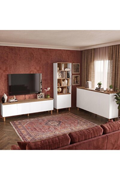 Bimossa G4310 Terra Kitaplıklı Tv ve Konsol Spt-Byz