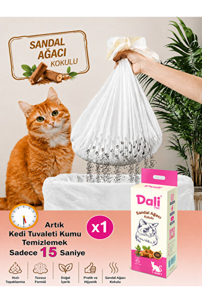 Kedi Kumu Filtresi Sandal Agacı Kokulu 1 Kutu Filtre Hızlı Pratık Hijyenık