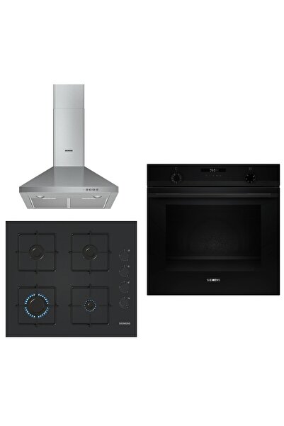 Siemens Mix Black 3 lü Ankastre Set 630 ( HU717ABA0T - EO6C6PP30O - LC64PCC50T )