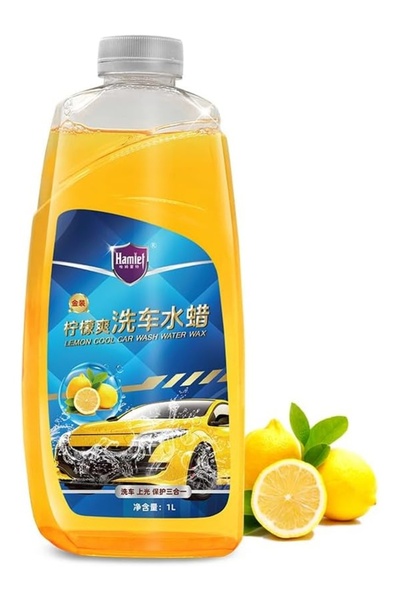 Generic Brand Car Wash Shampoo Concentrate with Wax Lemon Scent 1L with Clean...