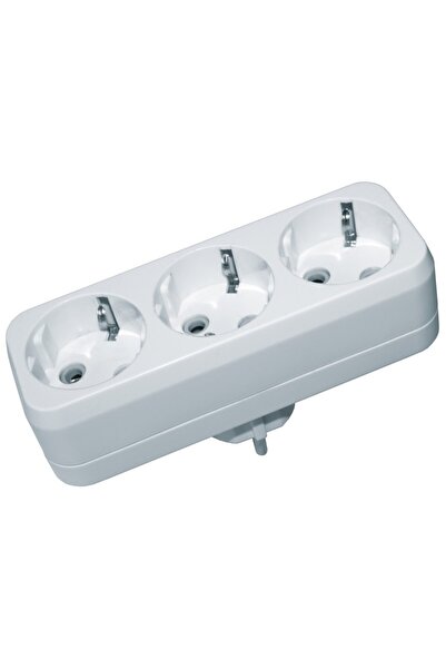 Z-Tools Adaptor triplu cu 3 prize, 16A, 250V, / ZTS9065