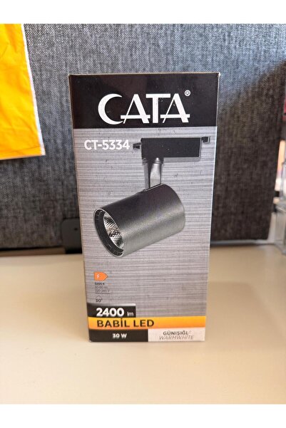 Cata CT-5334 Ray Spot Lamba Siyah Kasa Sarı Işık 3200 K