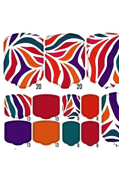 GELAXYO PEDI WRAPS ANIMAL COUTURE AC-14 CU 38 DE WRAPURI, 26 DECORAȚIUNI, PIL...